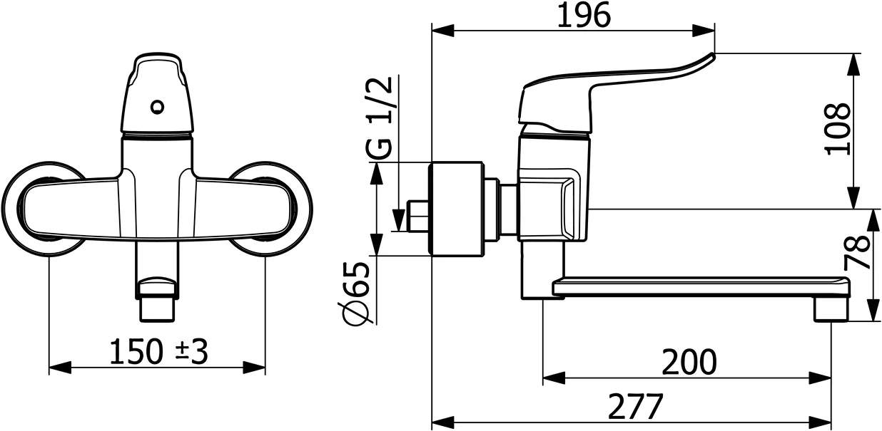 HansaCLINICA Einhebelmischer Waschtischbatterie Hansaclinica 2018 Chrom