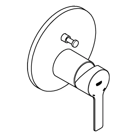 Einhand-Wannenbatterie Lineare 24064_1, Fertigmontageset für Rapido SmartBox, chrom Einhand-Wannenbatterie Lineare 24064_1, Fertigmontageset für Rapido SmartBox, chrom