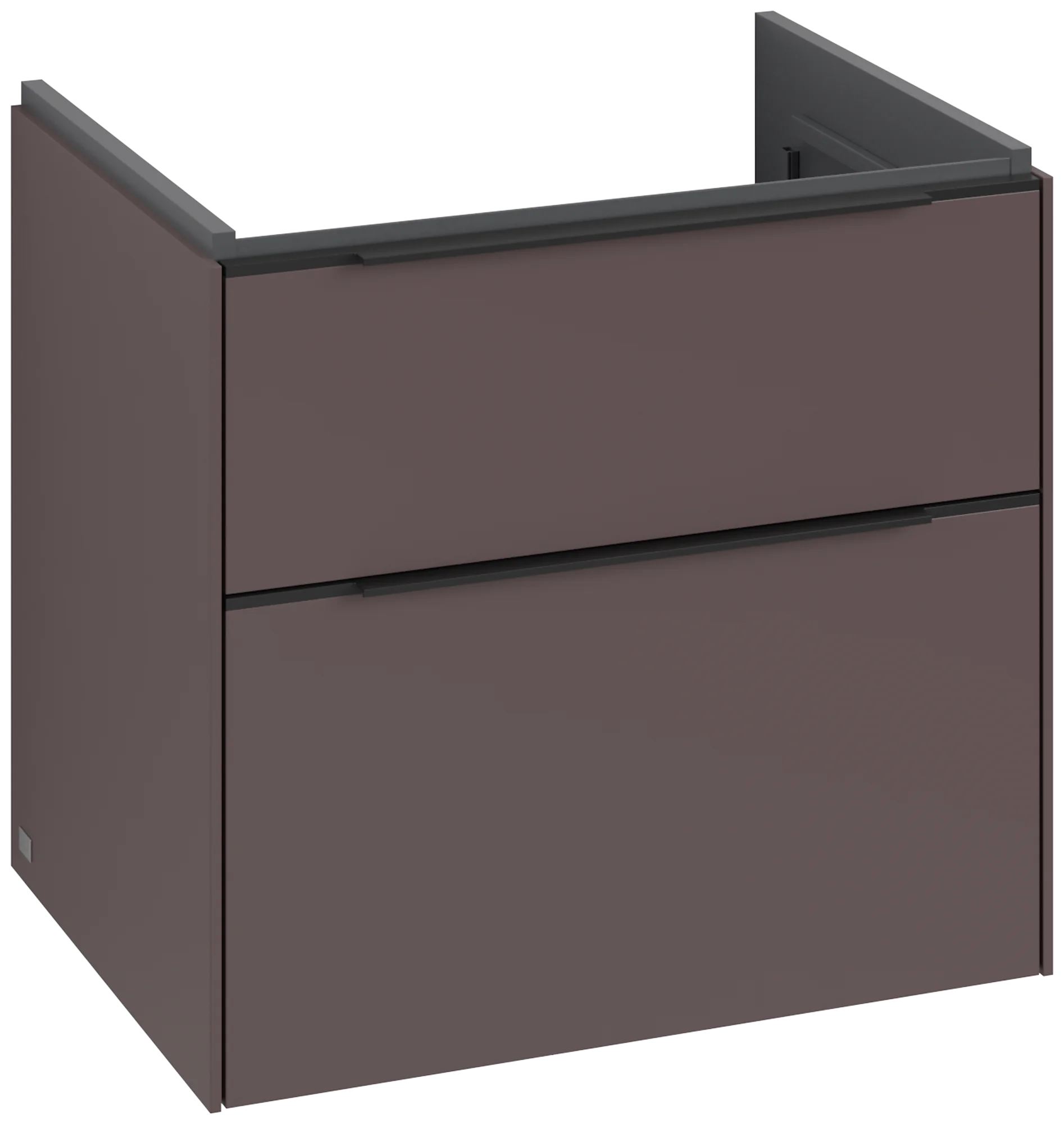 Villeroy & Boch Waschbeckenunterschrank Subway 3.0, Eckig, Dark Berry, 622x462x576 mm, mit SoftClosing, 1 Waschbecken Villeroy & Boch Waschbeckenunterschrank Subway 3.0, Eckig, Dark Berry, 622x462x576 mm, mit SoftClosing, 1 Waschbecken