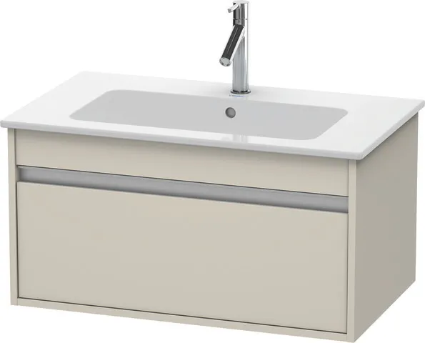 Duravit Waschtischunterschrank wandhängend „Ketho“ 80 × 41 × 47,5 cm Taupe Matt
