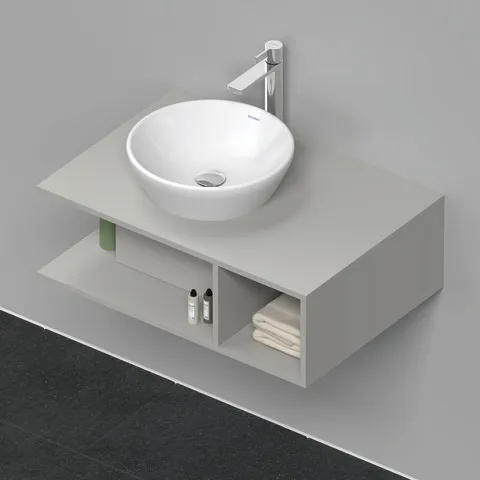 Duravit Waschtischunterschrank wandhängend „D-Neo“ 80 × 26 × 55 cm Betongrau Matt Duravit Waschtischunterschrank wandhängend „D-Neo“ 80 × 26 × 55 cm Betongrau Matt