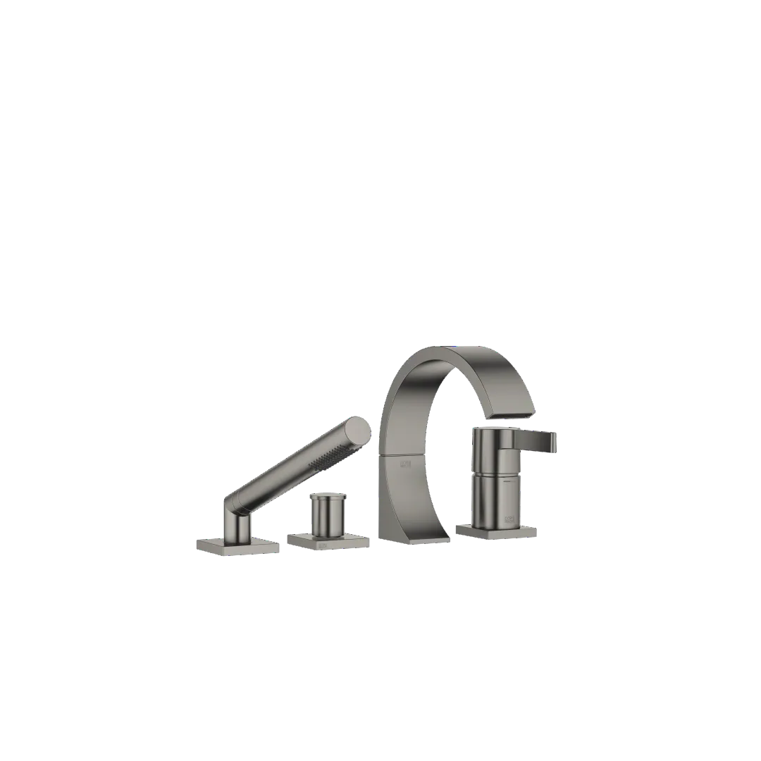 Dornbracht CYO Wannen-Vierlochbatterie Dark Platinum gebürstet