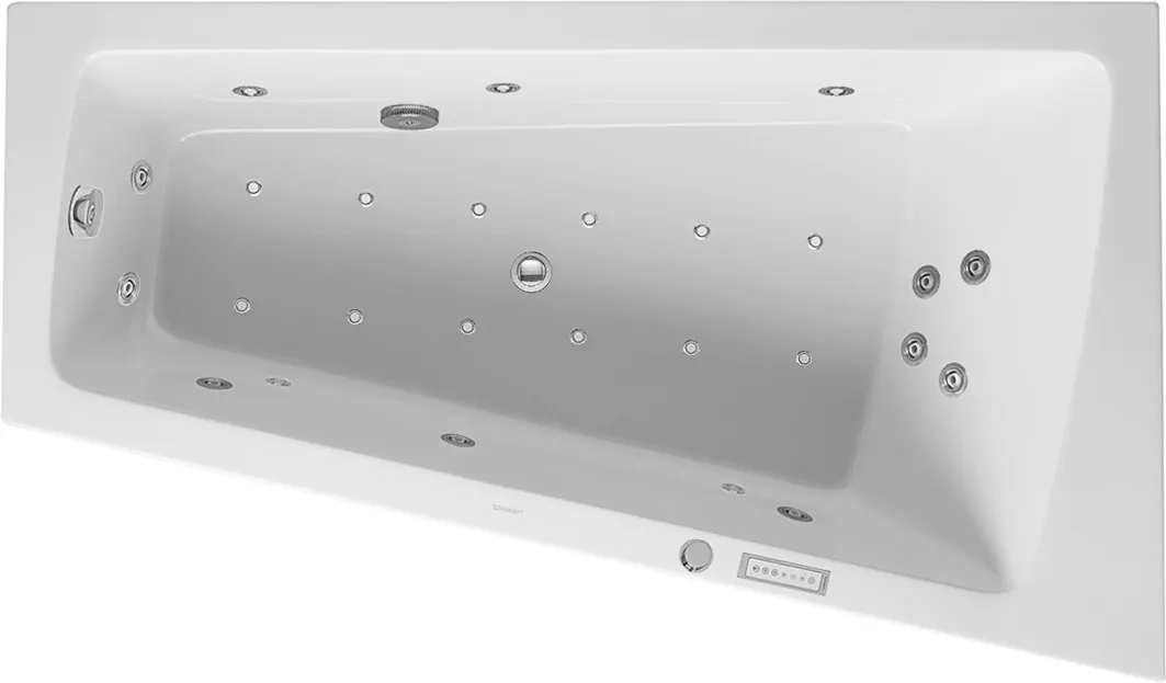 Duravit Whirlwanne „Paiova“ sonderform 1700 × 1000 mm, rechts mit Combi-System E, in Weiß Ausführung: rechts / Größe: 170 × 100 cm / Whirlsystem: mit Combi-System E Duravit Whirlwanne „Paiova“ sonderform 1700 × 1000 mm, rechts mit Combi-System E, in Weiß Ausführung: rechts / Größe: 170 × 100 cm / Whirlsystem: mit Combi-System E