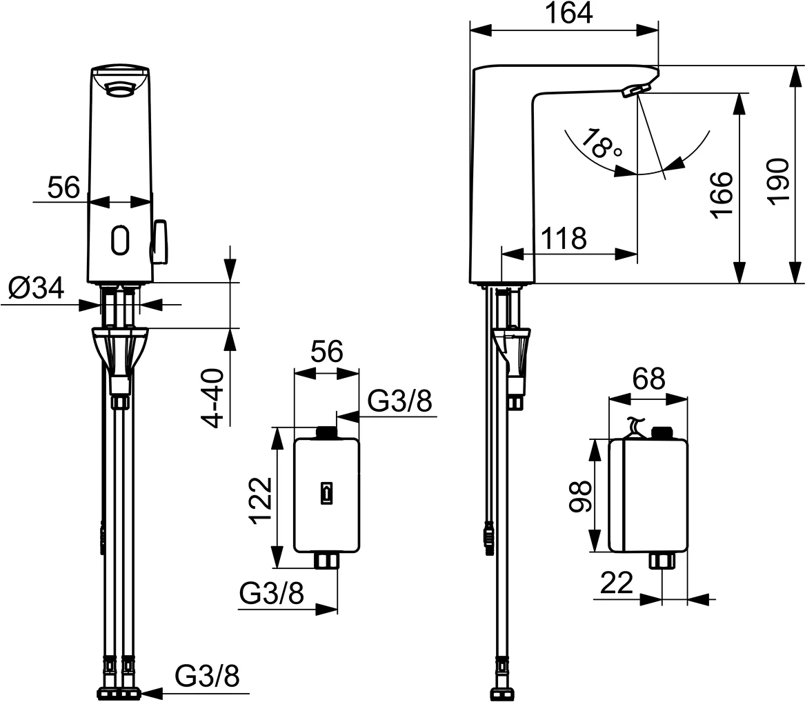 HansaELECTRA Waschtischbatterie Bluetooth HansaELECTRA 9330 Chrom HansaELECTRA Waschtischbatterie Bluetooth HansaELECTRA 9330 Chrom