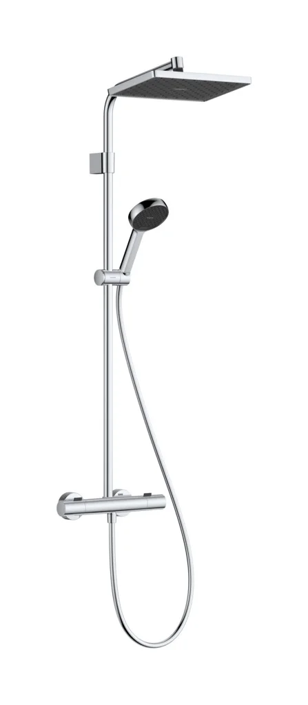 Activera Q Showerpipe 290/180 1jet EcoSmart mit Ecostat Fine, Oberfläche: Chrom