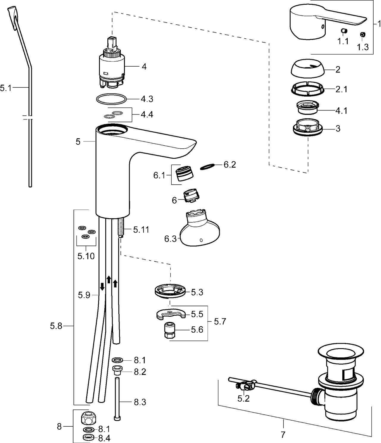 HansaLIGNA Waschtischarmatur Einhebelmischer HansaLIGNA 0613 Kupferrohr Zugstangenablaufgarnitur Ausladung 108 mm DN15 Chrom HansaLIGNA Waschtischarmatur Einhebelmischer HansaLIGNA 0613 Kupferrohr Zugstangenablaufgarnitur Ausladung 108 mm DN15 Chrom