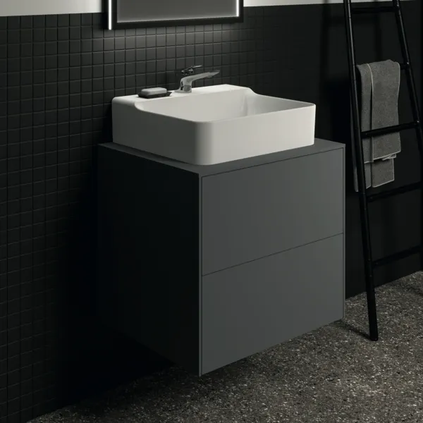 Ideal Standard Waschtischunterschrank Conca, 2 Auszüge, anthrazit