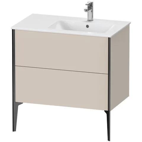 Duravit Waschtischunterschrank bodenstehend „XViu“ 81 × 59,4 × 48 cm in Taupe Matt