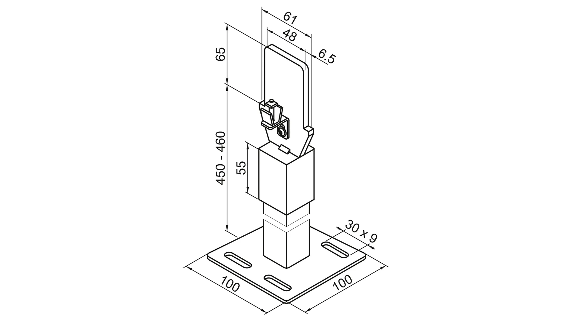 Zubehör Fußkonsole FMORV 45-R2, Sonder-Lack