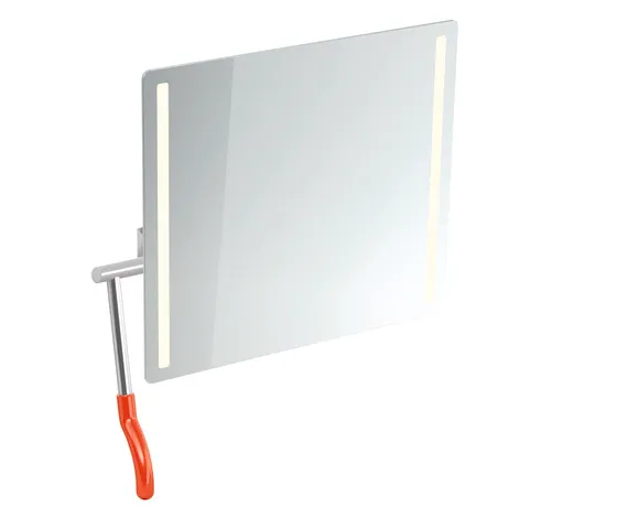 HEWI Kippspiegel „Serie 802 LifeSystem“ 60 × 54 cm in Koralle HEWI Kippspiegel „Serie 802 LifeSystem“ 60 × 54 cm in Koralle