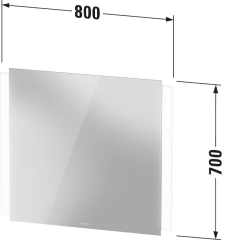 Duravit Spiegel „Ketho.2“ 80 × 70 cm