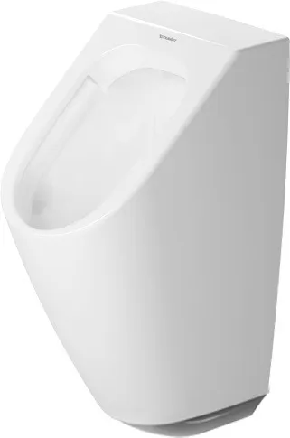 Urinal ME by Starck, Zulauf von hinten rimless, für Netz, ohne Fliege, weiß