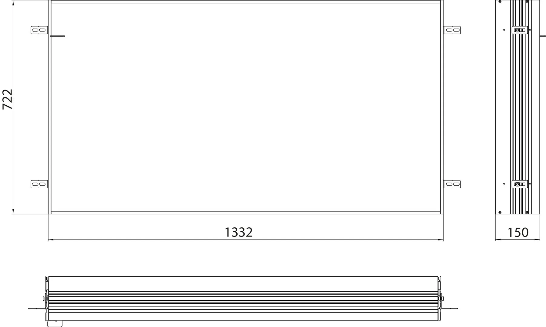 emco asis PG2 Einbaurahmen Loft für Lichtspiegelschränke Breite 1300mm emco asis PG2 Einbaurahmen Loft für Lichtspiegelschränke Breite 1300mm