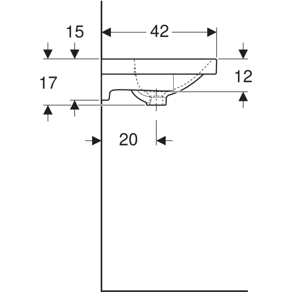 Wandwaschtisch mit Ablagefläche „Acanto“, rechteckig, Ablagefläche links und rechts 75 × 42,2 cm in weiß alpin Wandwaschtisch mit Ablagefläche „Acanto“, rechteckig, Ablagefläche links und rechts 75 × 42,2 cm in weiß alpin