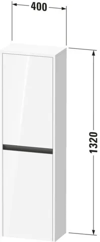 Duravit Halbhochschrank „Ketho.2“ 40 × 132 × 24 cm in Betongrau Matt Duravit Halbhochschrank „Ketho.2“ 40 × 132 × 24 cm in Betongrau Matt