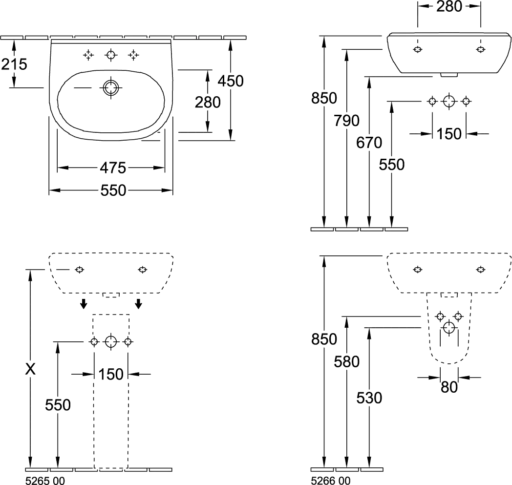 Säule O.novo 526500, 165 x 140 x 690 mm, Weiß Alpin Säule O.novo 526500, 165 x 140 x 690 mm, Weiß Alpin