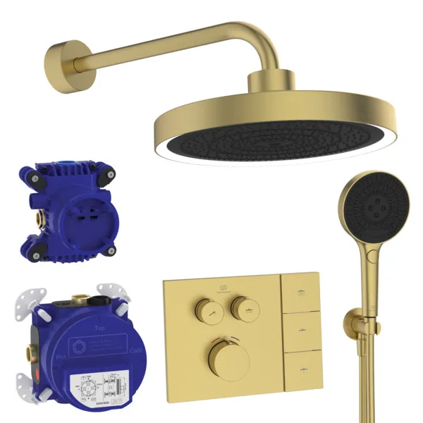 Ideal Standard Ceratherm Navigo Solos Armaturen-Paket