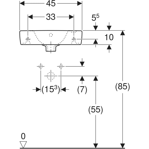 Wandwaschtisch mit Ablagefläche „Renova Compact“, rechteckig, mit Überlauf, Hahnlochposition rechts, Ablagefläche links 45 × 25 cm in weiß alpin Wandwaschtisch mit Ablagefläche „Renova Compact“, rechteckig, mit Überlauf, Hahnlochposition rechts, Ablagefläche links 45 × 25 cm in weiß alpin