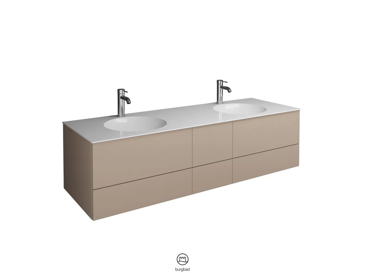 Coco Mineralguss-Waschtisch inkl. Waschtischunterschrank, 1506 mm breit, 406 mm hoch, SFHR150 Coco Mineralguss-Waschtisch inkl. Waschtischunterschrank, 1506 mm breit, 406 mm hoch, SFHR150