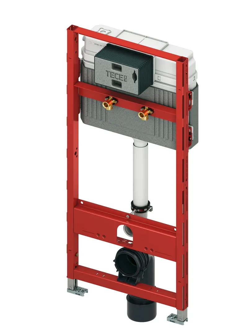 TECEprofil WC-Modul mit Uni-Spülkasten für Geberit Publica Ausgussbecken, Bauhöhe 1340 mm