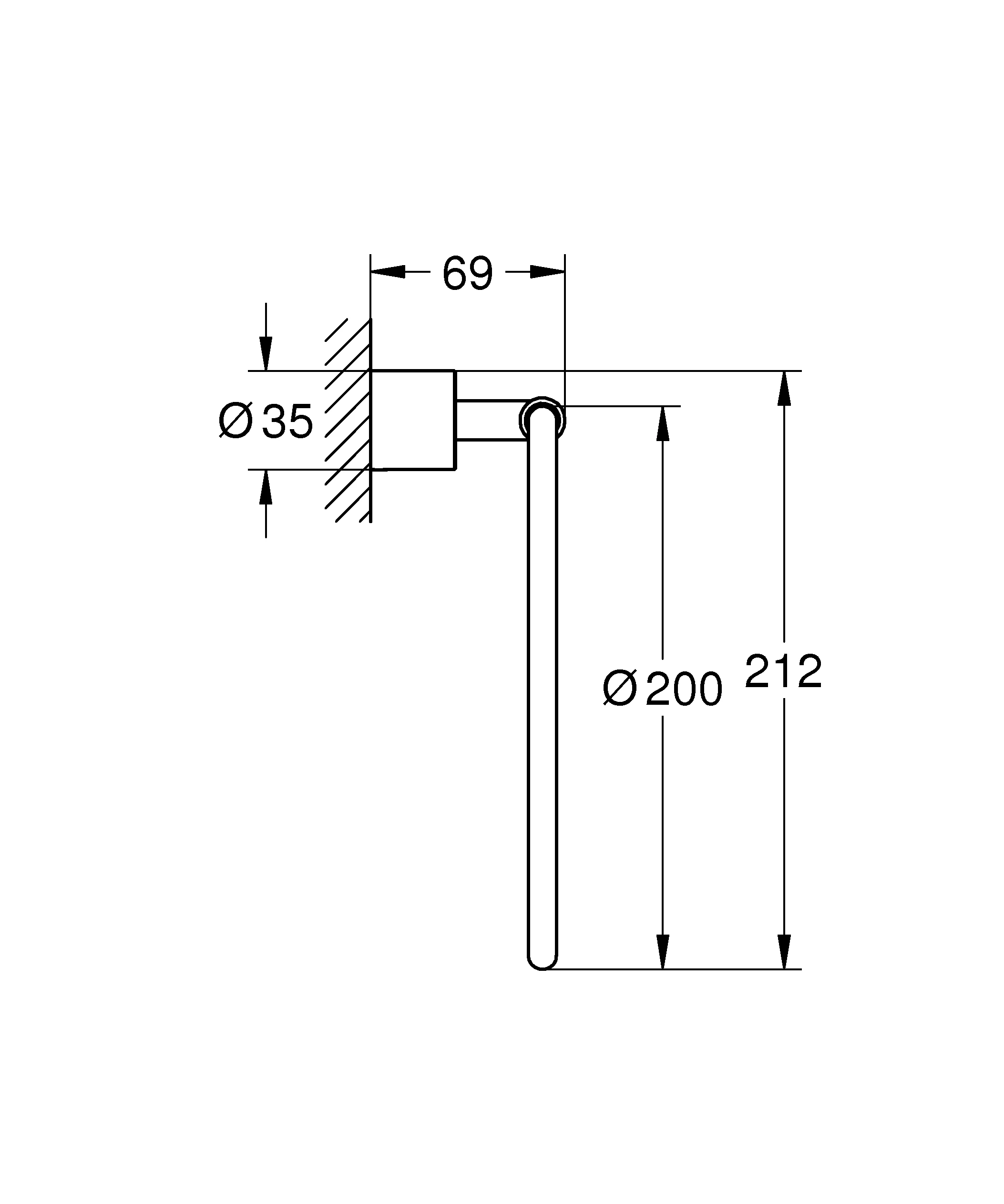 Handtuchring Atrio 40887, chrom