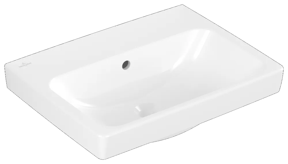 Villeroy & Boch Waschbecken „Architectura“ 550 × 420 × 165 mm, ohne Hahnlochbohrung