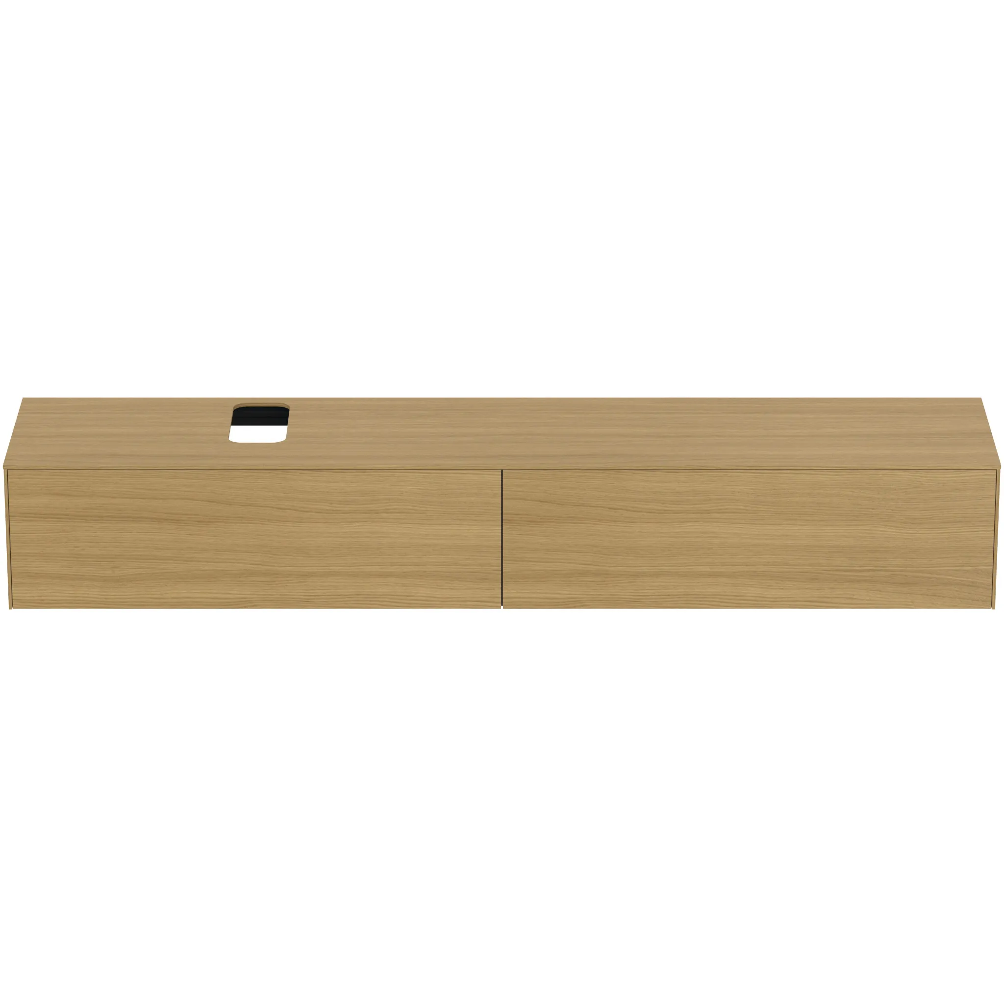 Ideal Standard Waschtischunterschrank „Conca“ 238,7 × 37 × 50,5 cm Eiche hell Furnier Ideal Standard Waschtischunterschrank „Conca“ 238,7 × 37 × 50,5 cm Eiche hell Furnier