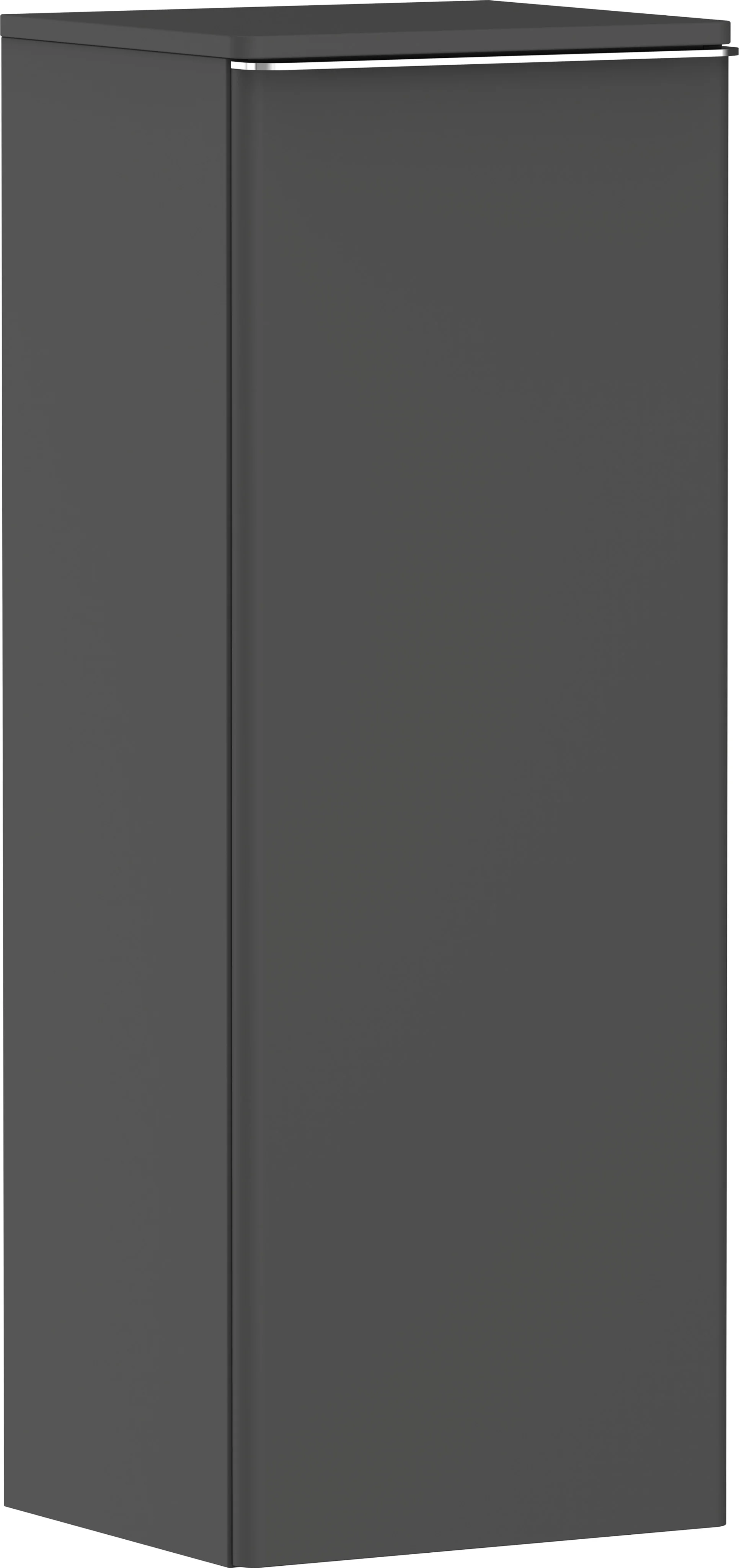 Hansgrohe Xelu Q Halbhochschrank, Diamantgrau Matt, 400x350 mm, Türanschlag links, verchromte Griffe Hansgrohe Xelu Q Halbhochschrank, Diamantgrau Matt, 400x350 mm, Türanschlag links, verchromte Griffe