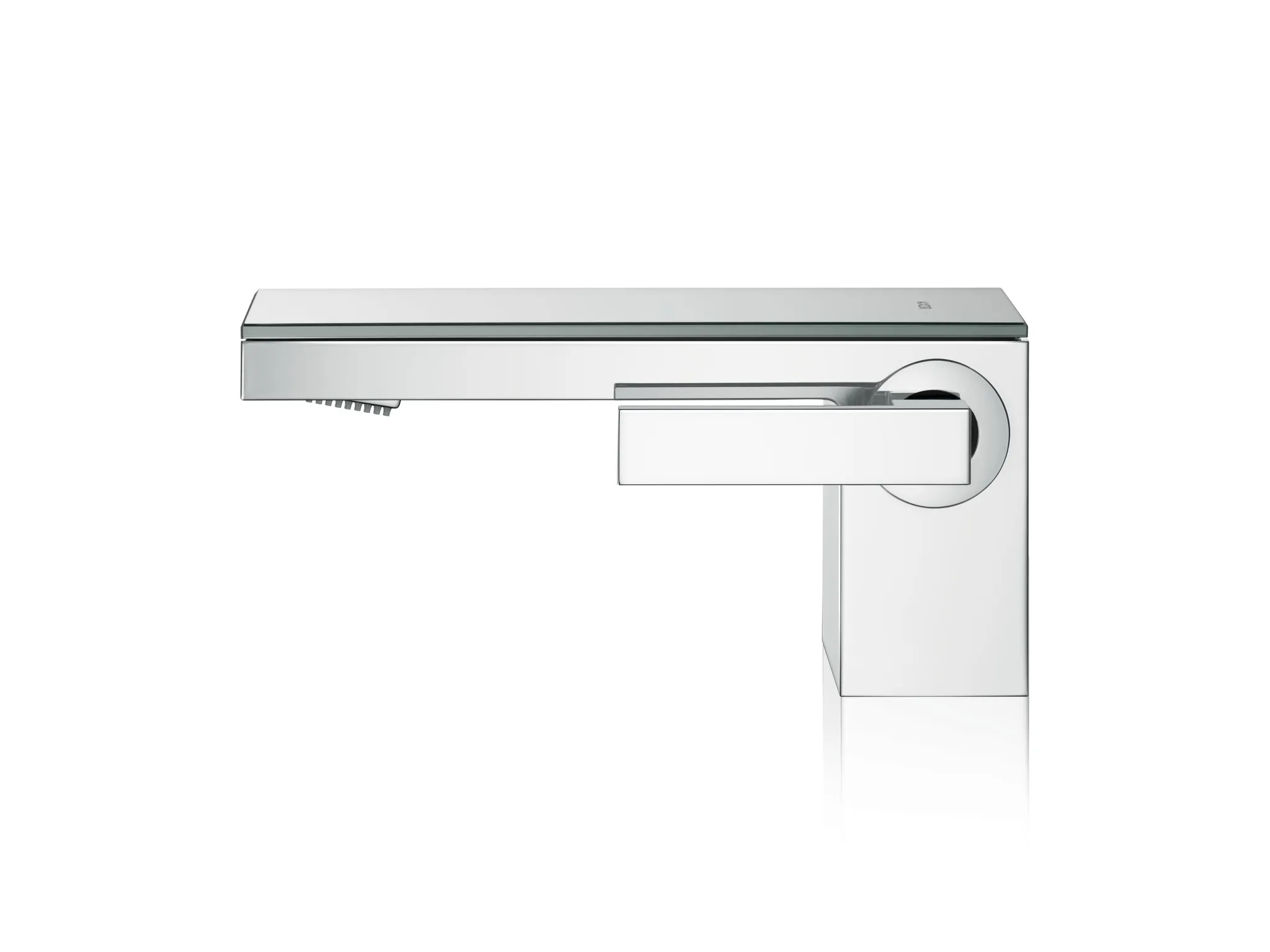 Hansgrohe AXOR MyEdition Einhebel-Waschtischmischer 70 mit Push-Open Ablaufgarnitur, Chrom/Spiegelglas Hansgrohe AXOR MyEdition Einhebel-Waschtischmischer 70 mit Push-Open Ablaufgarnitur, Chrom/Spiegelglas