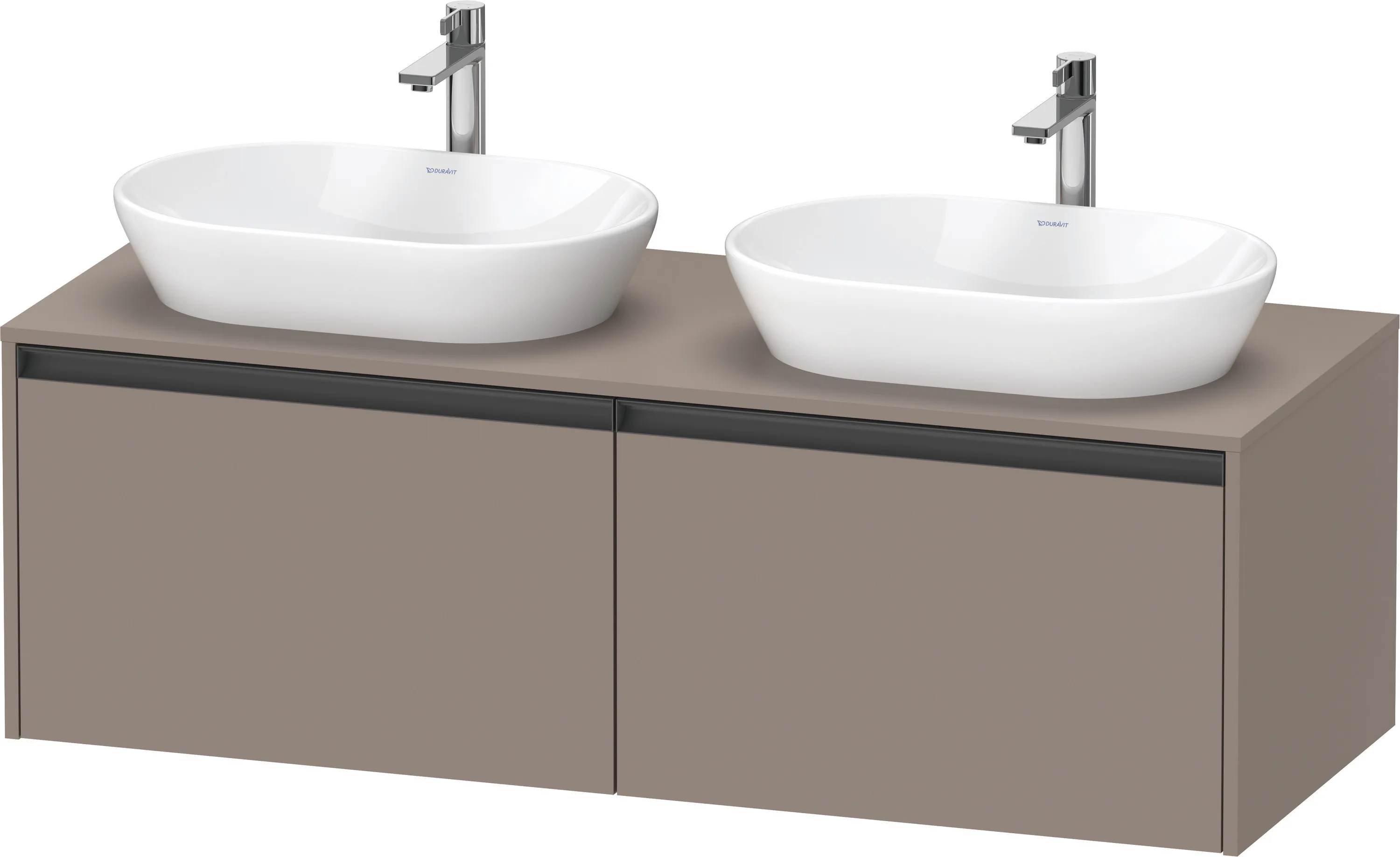 Duravit Waschtischunterschrank wandhängend „Ketho.2“ 140 × 45,9 × 55 cm Basalt Matt Duravit Waschtischunterschrank wandhängend „Ketho.2“ 140 × 45,9 × 55 cm Basalt Matt