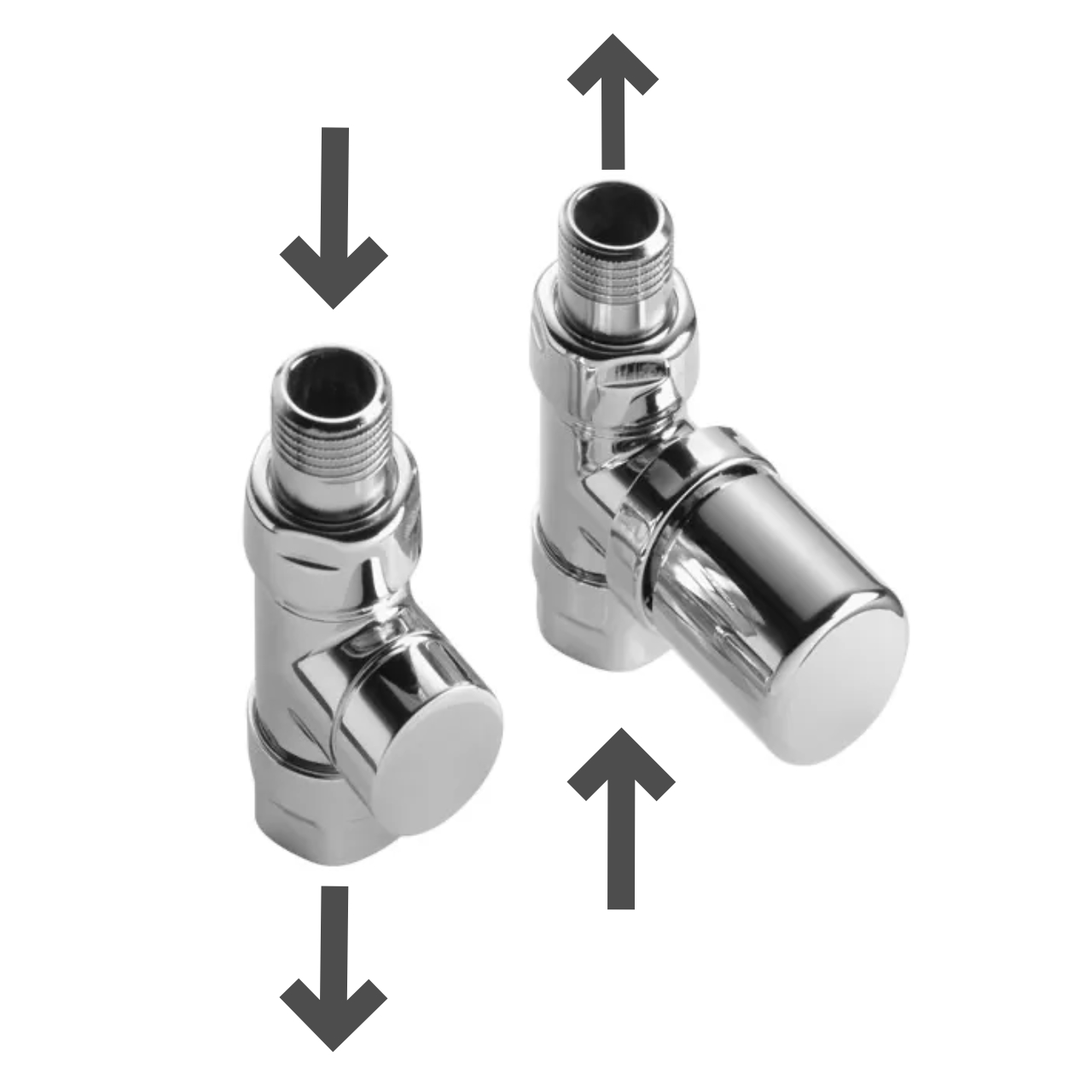 Zehnder Ventilset Durchgangsform Typ C in weiß Zehnder Ventilset Durchgangsform Typ C in weiß