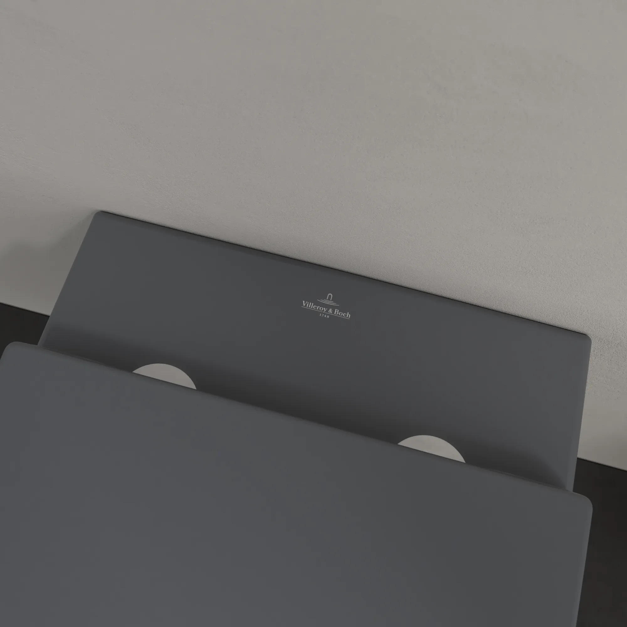 Wand-Tiefspül-WC DirectFlush „Subway 2.0“ 37 × 36,5 × 56 cm in Graphite, ohne Spülrand, Abgang waagerecht Wand-Tiefspül-WC DirectFlush „Subway 2.0“ 37 × 36,5 × 56 cm in Graphite, ohne Spülrand, Abgang waagerecht