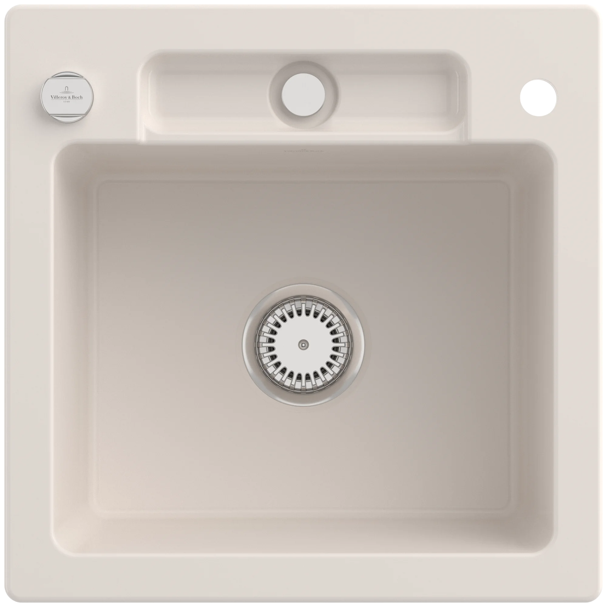 Villeroy & Boch Siluet 50 S 334502 Einbauspüle, 510x510mm, TitanCeram, Crema CeramicPlus Villeroy & Boch Siluet 50 S 334502 Einbauspüle, 510x510mm, TitanCeram, Crema CeramicPlus