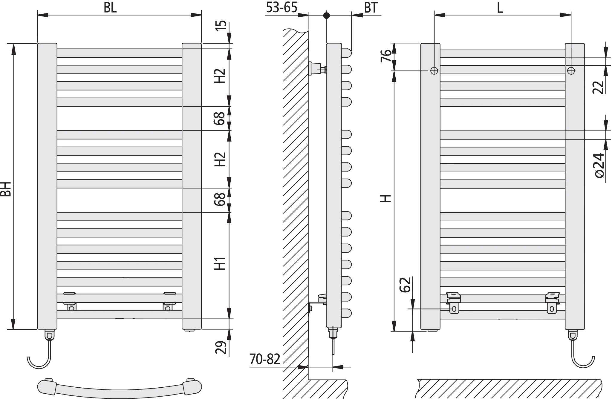 Kermi Elektroheizkörper „Basic®-50 R-E“ 74,9 × 144,8 cm in Farbkonzept Kermi Elektroheizkörper „Basic®-50 R-E“ 74,9 × 144,8 cm in Farbkonzept