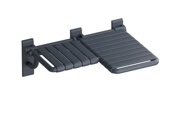 Duschklappsitz „Serie 801“ in Anthrazitgrau, rechts Duschklappsitz „Serie 801“ in Anthrazitgrau, rechts