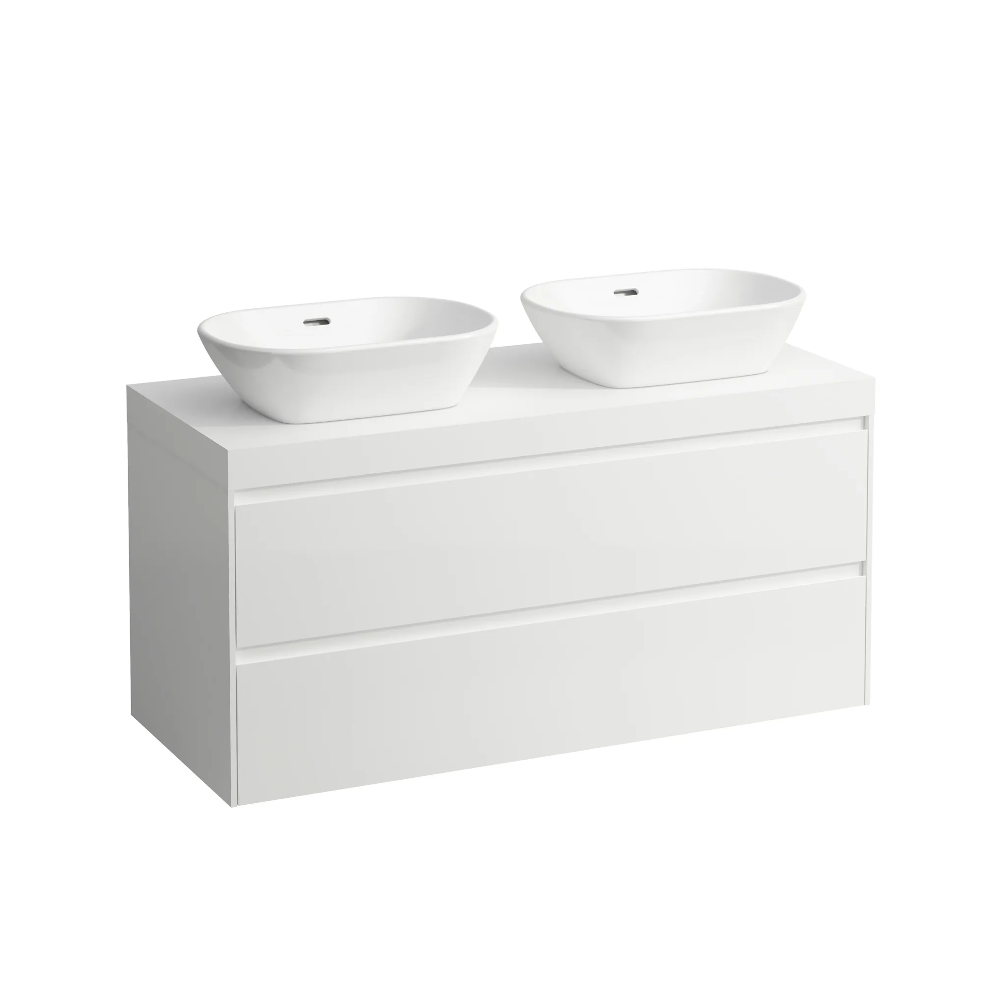 Laufen Waschtischunterbau+Waschtischplatte MODULAR SYSTEM LANI 495x1185x580, weiß matt Laufen Waschtischunterbau+Waschtischplatte MODULAR SYSTEM LANI 495x1185x580, weiß matt