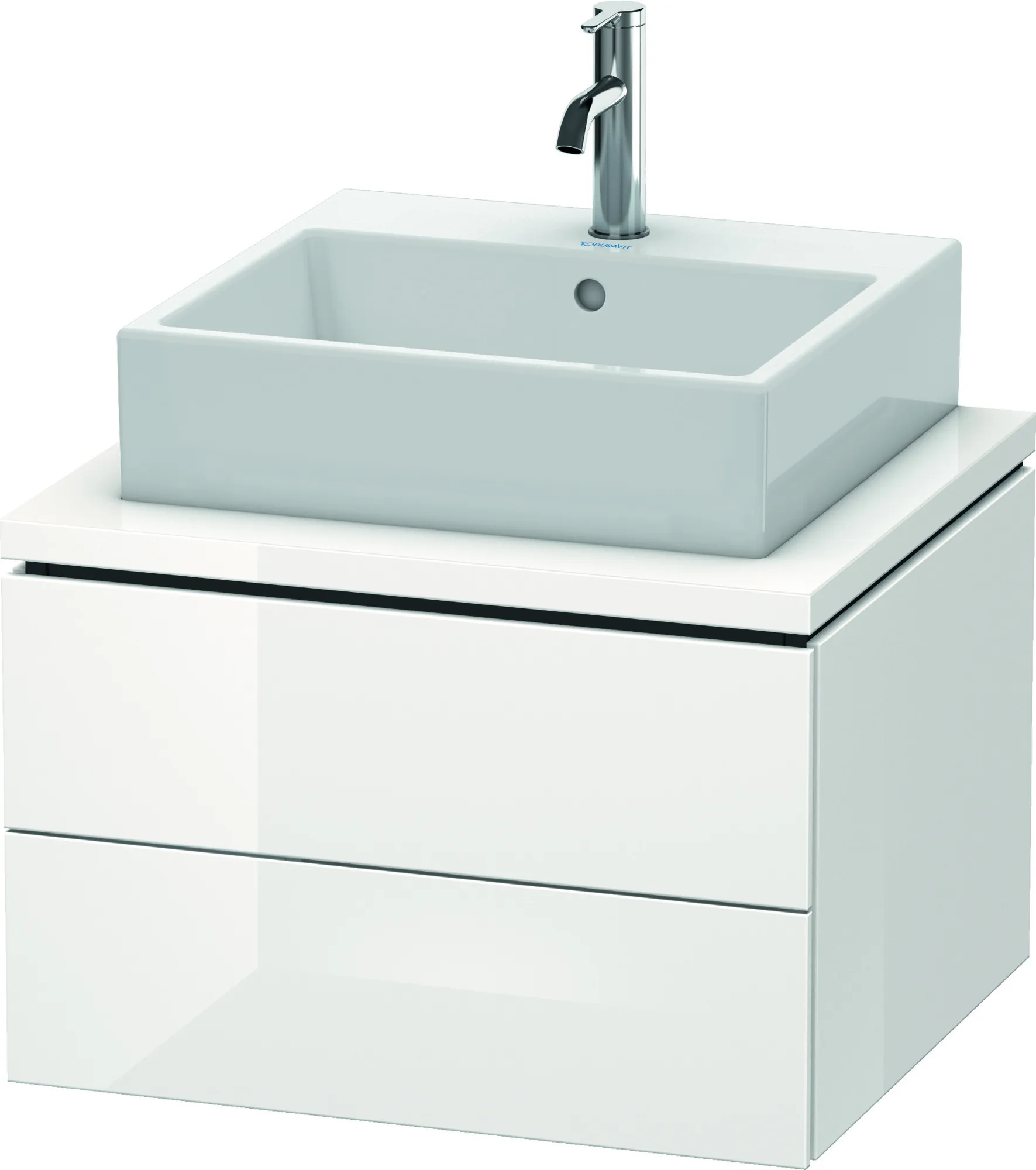Duravit Waschtischunterschrank wandhängend „L-Cube“ 62 × 40 × 54,7 cm Weiß Hochglanz Duravit Waschtischunterschrank wandhängend „L-Cube“ 62 × 40 × 54,7 cm Weiß Hochglanz