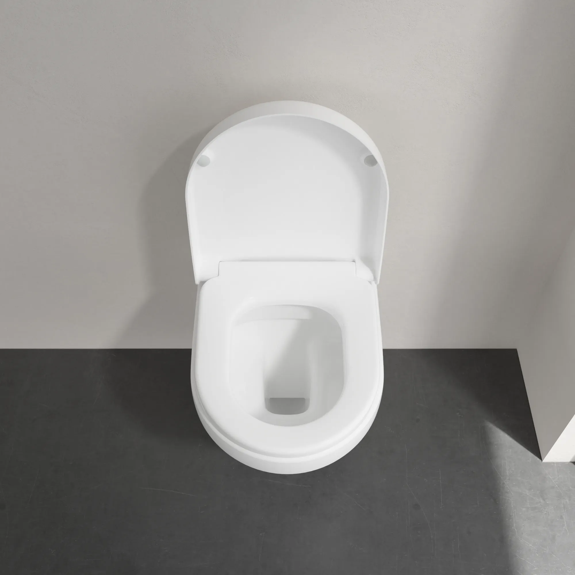 Villeroy & Boch Architectura Tiefspül-WC Compact spülrandlos 350x480mm Oval wandhängend Weiß Alpin AntiBac CeramicPlus Villeroy & Boch Architectura Tiefspül-WC Compact spülrandlos 350x480mm Oval wandhängend Weiß Alpin AntiBac CeramicPlus