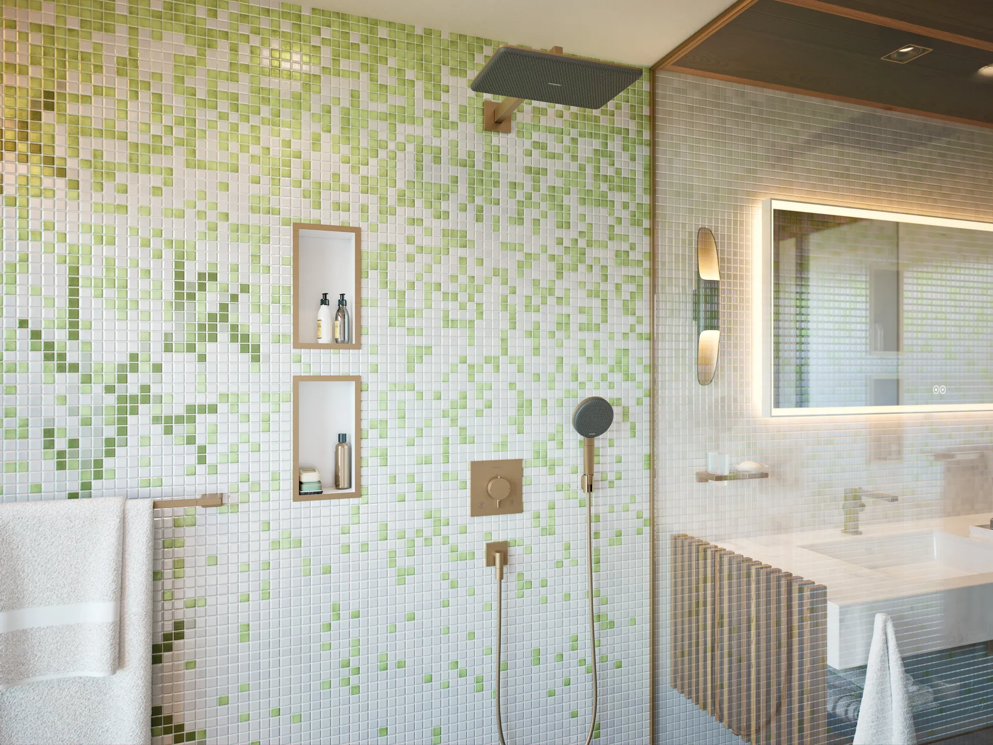 Handbrause „Raindance Alive Select“ 0 l/min in Brushed Bronze Handbrause „Raindance Alive Select“ 0 l/min in Brushed Bronze