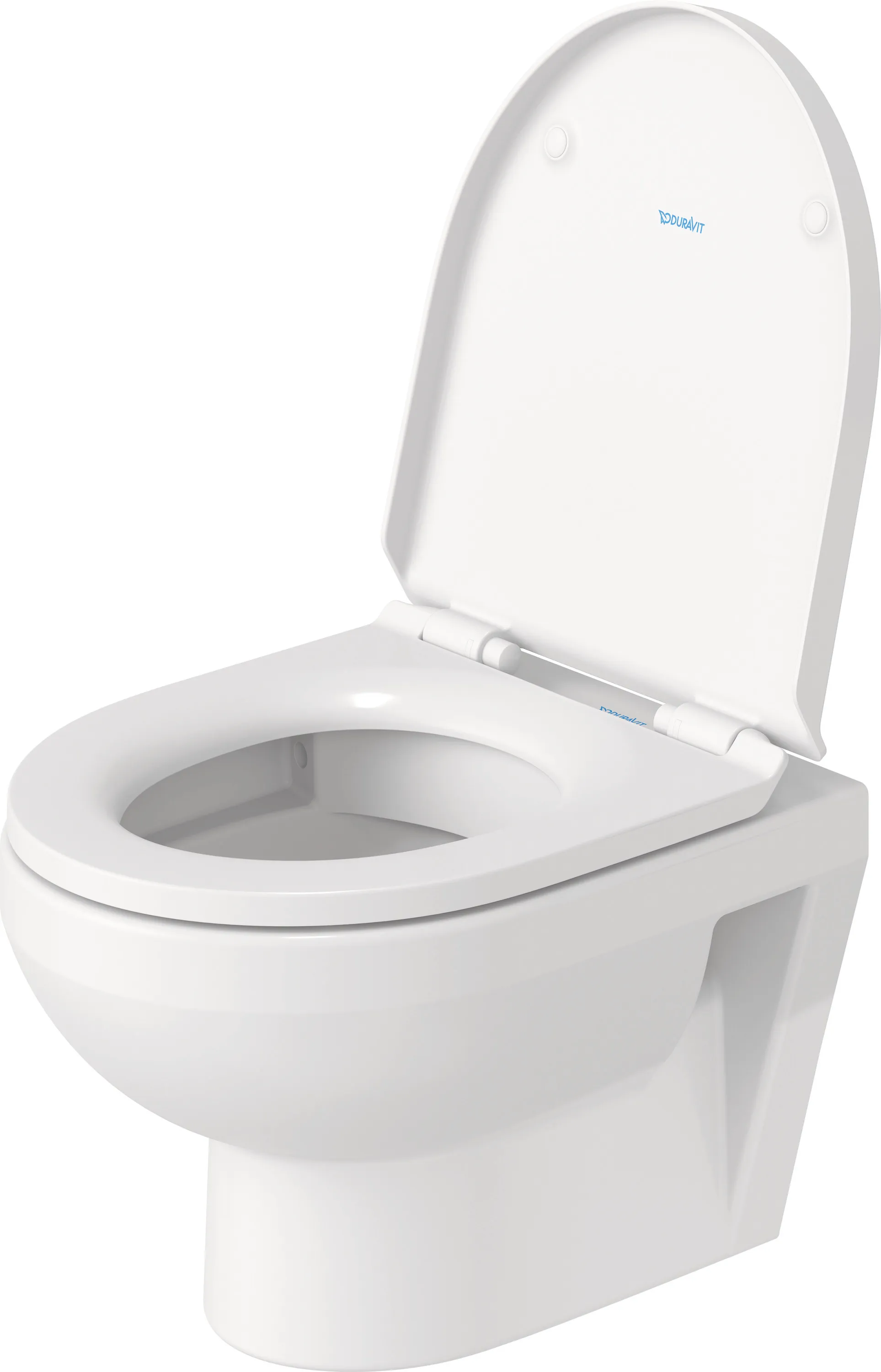 Duravit Wand-Tiefspül-WC Compact inkl. WC-Sitz „No.1“ 36,5 × 48 × 40 cm, Befestigung sichtbar, ohne Spülrand