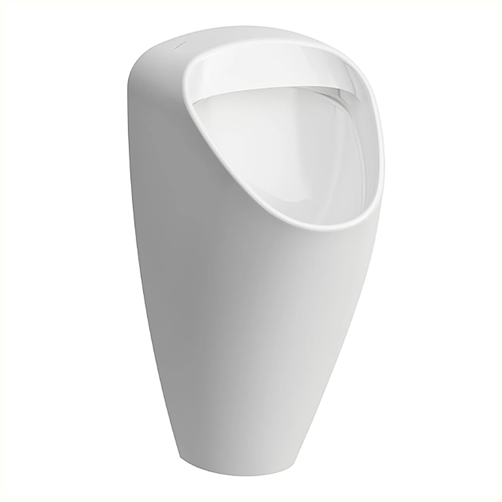 Absaugeurinal CAPRINO PLUS 350x320x645, spülrandlos, Wasserzulauf innen mit elektronischer Steuerung Batteriebetrieb (9V) mit Bluetooth weiß