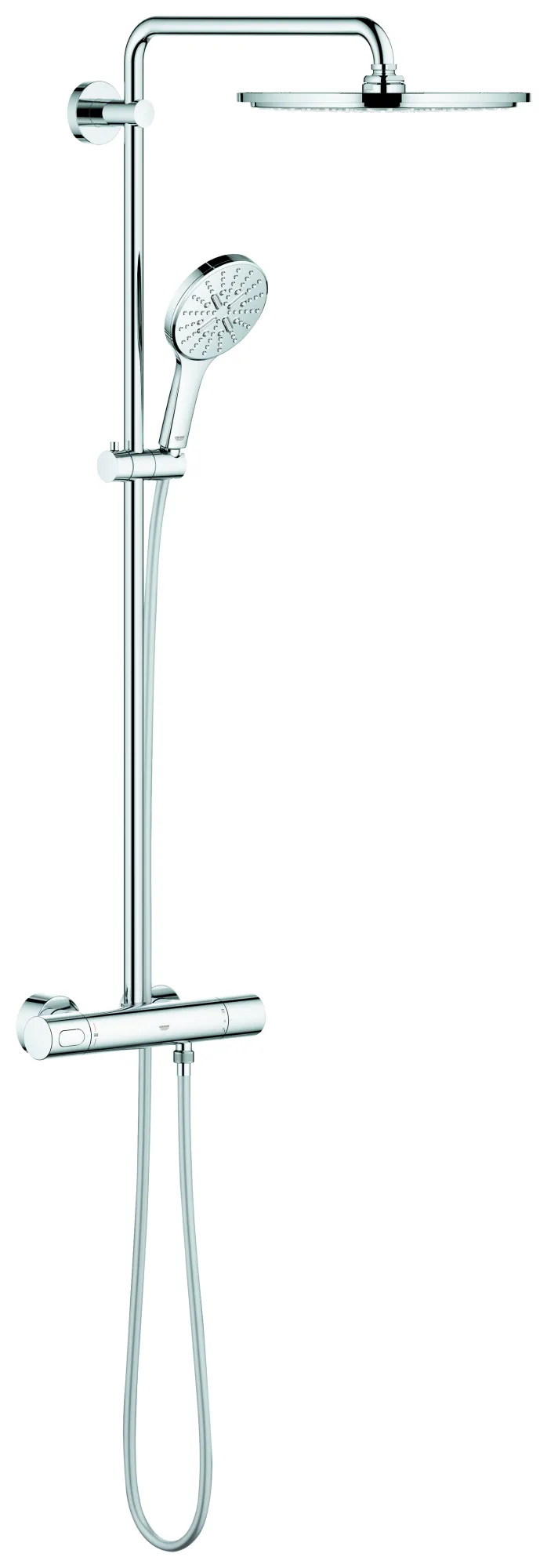 Duschsystem Rainshower SmartActive 310 27966_1, mit Aufputz-Thermostatbatterie, Wandmontage, 450 mm Duscharm, Kopfbrause 27477000, Handbrause 26544000, chrom Duschsystem Rainshower SmartActive 310 27966_1, mit Aufputz-Thermostatbatterie, Wandmontage, 450 mm Duscharm, Kopfbrause 27477000, Handbrause 26544000, chrom
