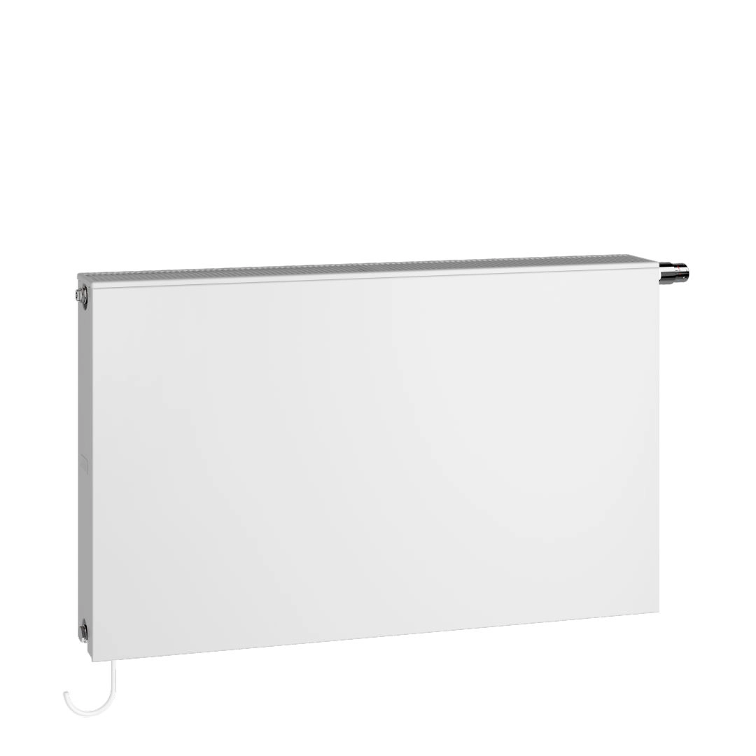 Kermi Wärmepumpen-Design-Flachheizkörper „x-flair Plan-V“ 120 × 40 cm in Weiß