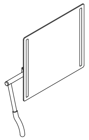 HEWI Kippspiegel „Serie 802 LifeSystem“ 60 × 54 cm in Tiefschwarz
