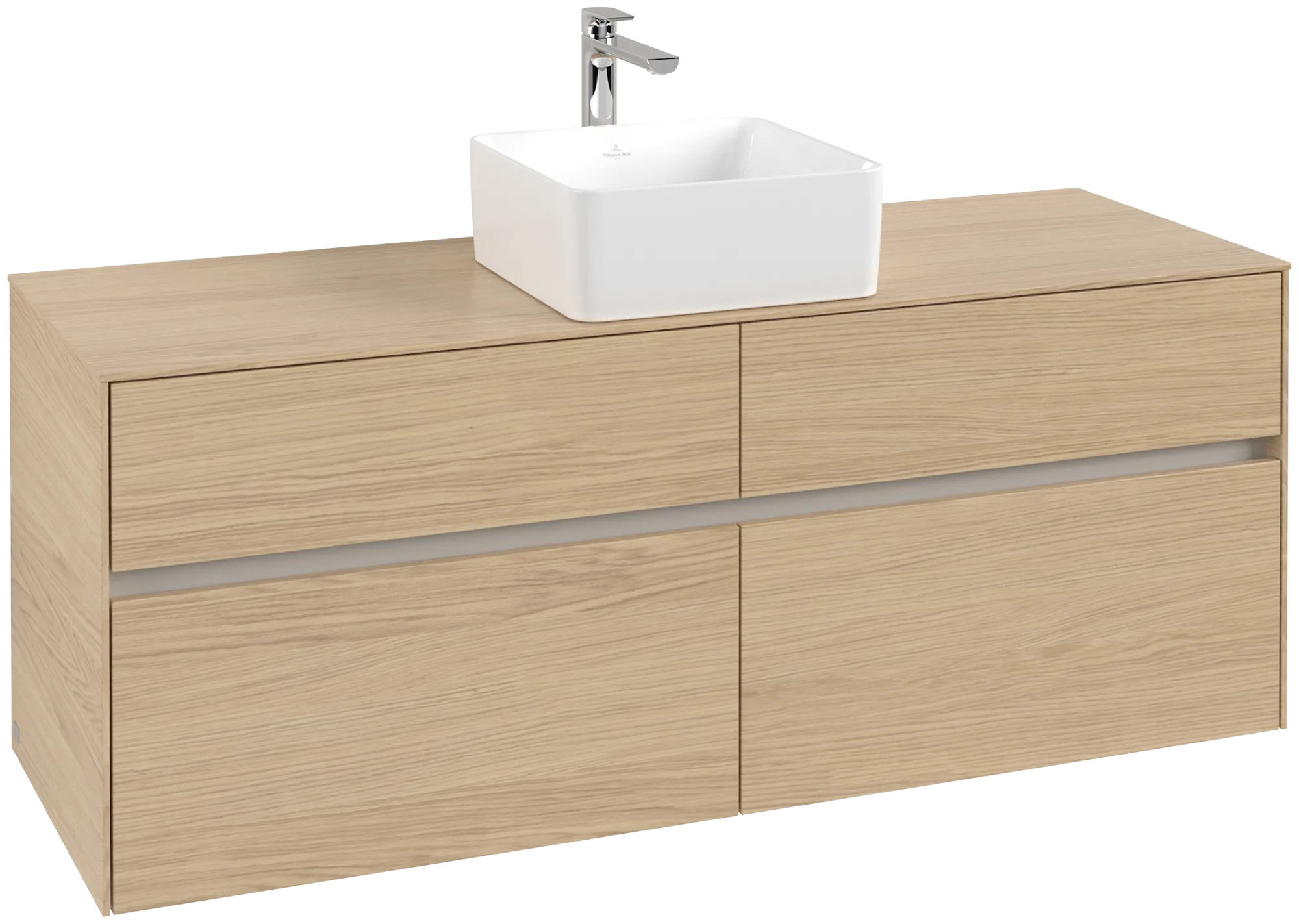 Villeroy & Boch Collaro Waschbeckenunterschrank C04500, 1400 x 548 x 500 mm, Nordic Oak