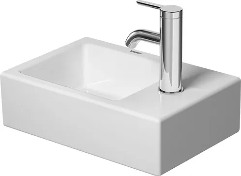 Wandwaschtisch „Vero Air“, ohne Überlauf, Hahnlochposition rechts Größe: 38 × 25 cm / Hahnlochbohrung: mit 1×1 Hahnlochbohrung / Hahnlochposition: rechts / Oberflächenveredelung: mit WonderGliss / Überlauf: ohne Überlauf Wandwaschtisch „Vero Air“, ohne Überlauf, Hahnlochposition rechts Größe: 38 × 25 cm / Hahnlochbohrung: mit 1×1 Hahnlochbohrung / Hahnlochposition: rechts / Oberflächenveredelung: mit WonderGliss / Überlauf: ohne Überlauf