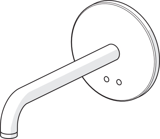 Hansa Waschtischarmatur, elektronisch „Electra“ Ausladung 310 mm in Chrom Hansa Waschtischarmatur, elektronisch „Electra“ Ausladung 310 mm in Chrom