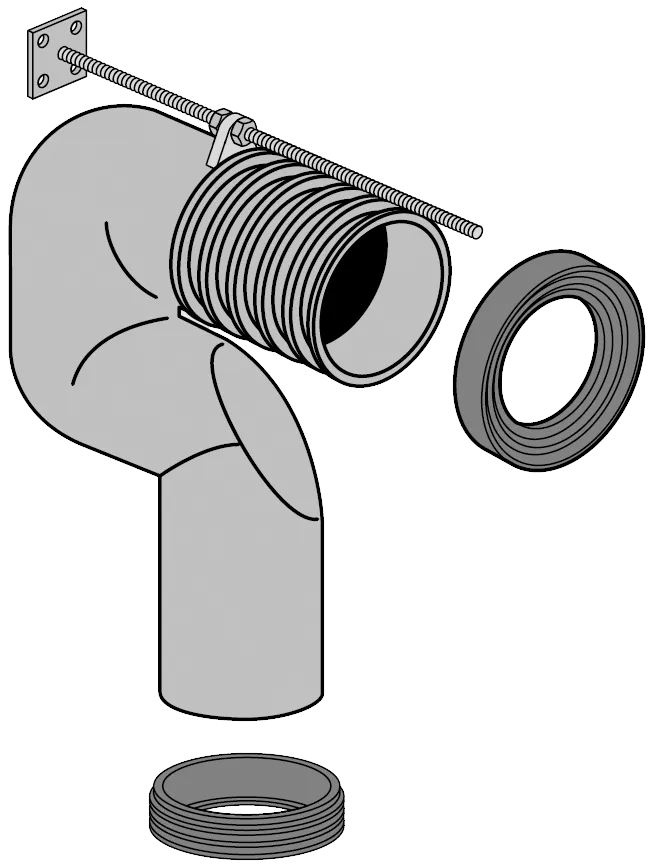 Villeroy & Boch Abflussbogen Modell 8701 „Vario“ Villeroy & Boch Abflussbogen Modell 8701 „Vario“