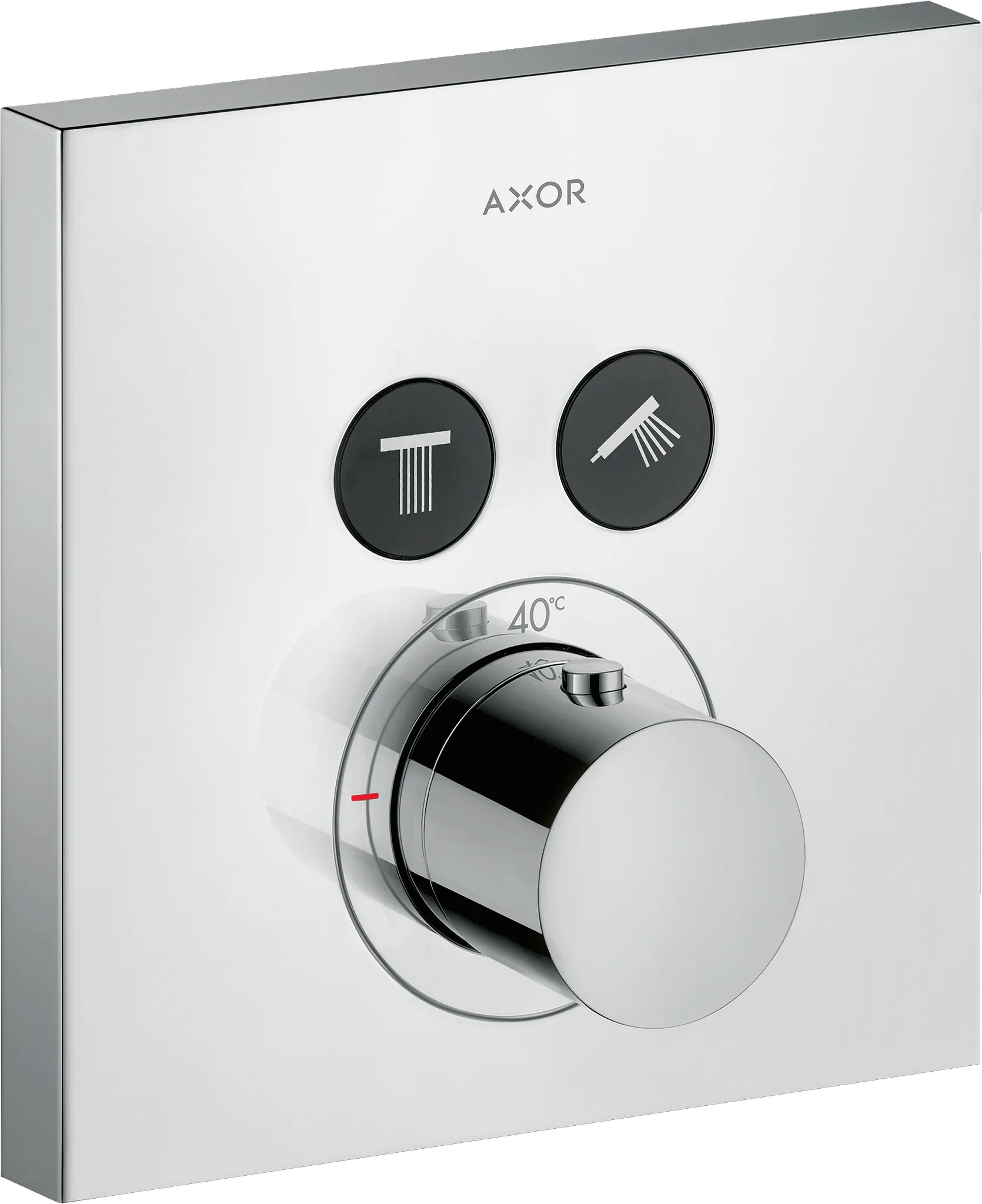 Thermostat UP Axor ShowerSelect Fertigset 2 Verbraucher quadratisch chr. Thermostat UP Axor ShowerSelect Fertigset 2 Verbraucher quadratisch chr.