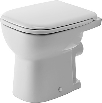Stand-Flachspül-WC „D-Code“ 35 × 38,5 × 48 cm in mit HygieneGlaze